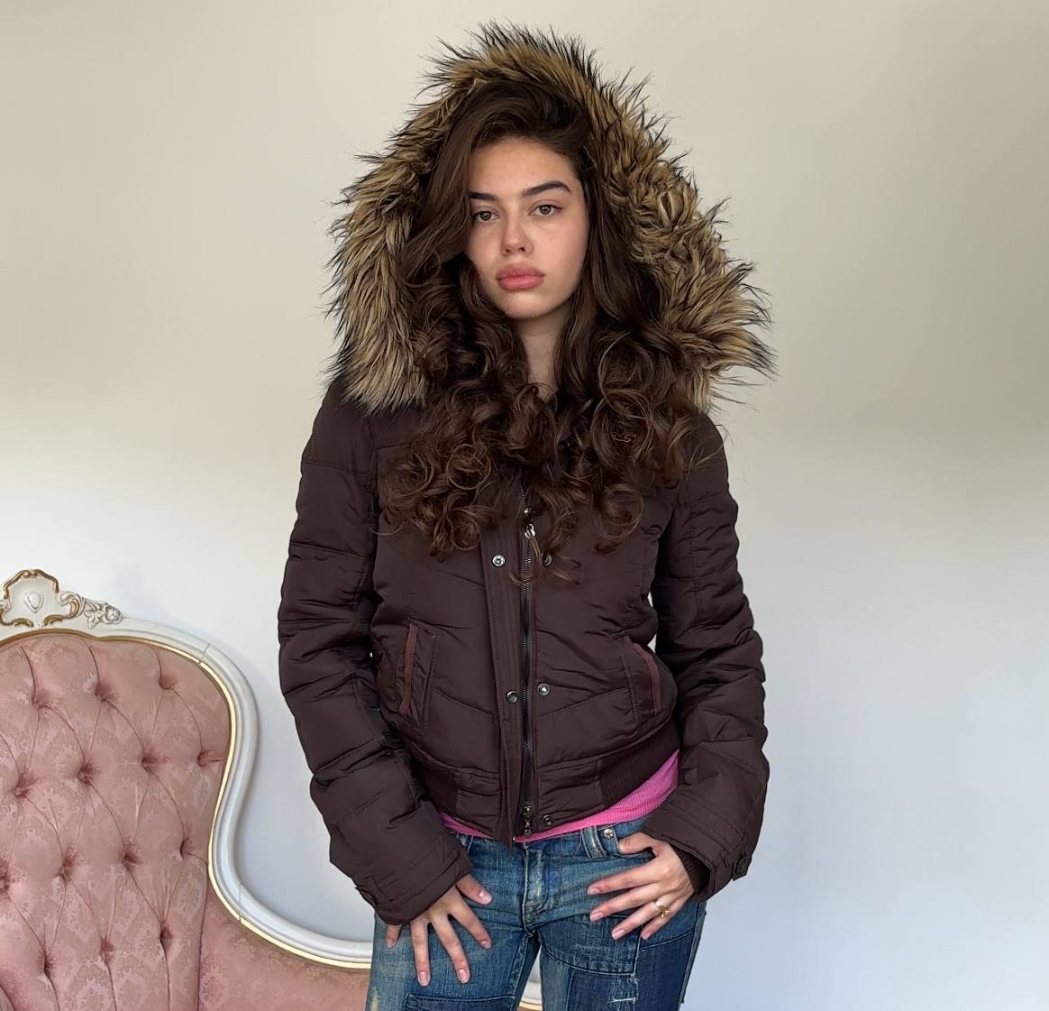 Hollister puffer coat zip-jacket