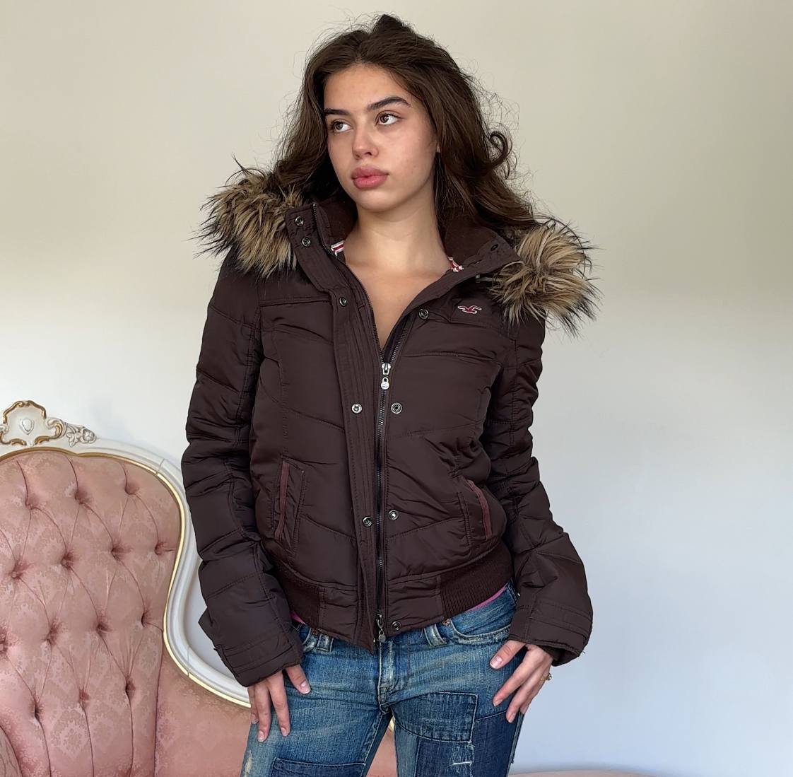 Hollister puffer coat zip-jacket