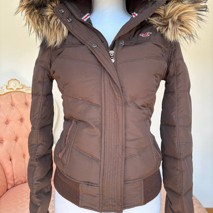 Hollister puffer coat zip-jacket