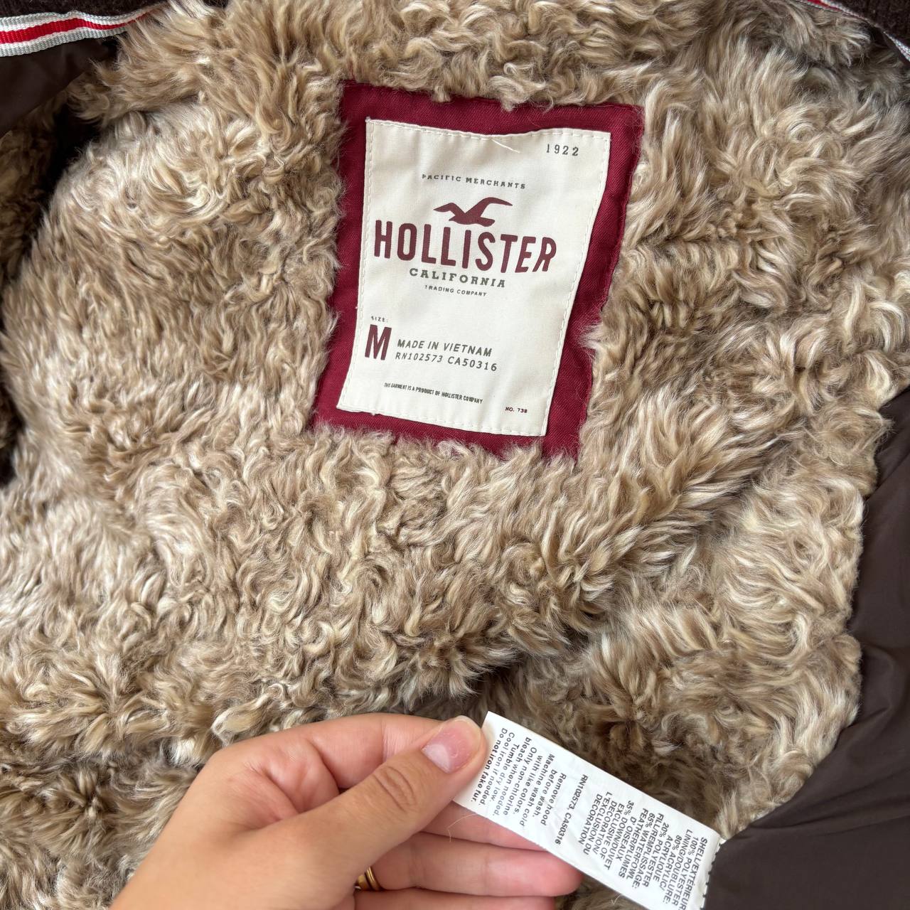 Hollister puffer coat zip-jacket