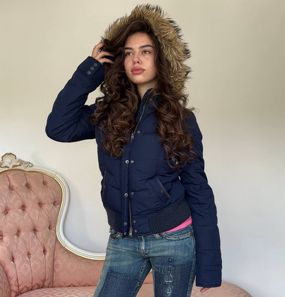 Hollister puffer coat zip-jacket