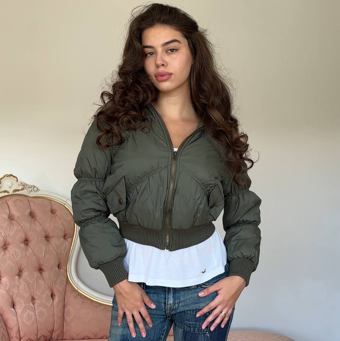 Vintage y2k puffer coat