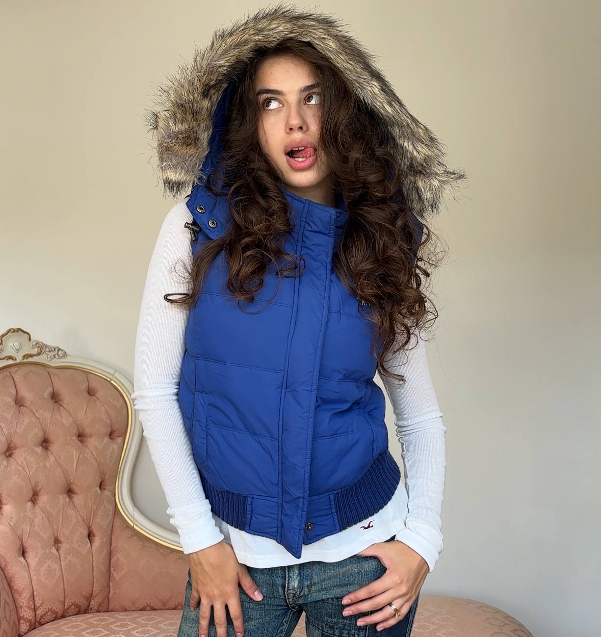 Abercrombie and Fitch sleeveless puffer