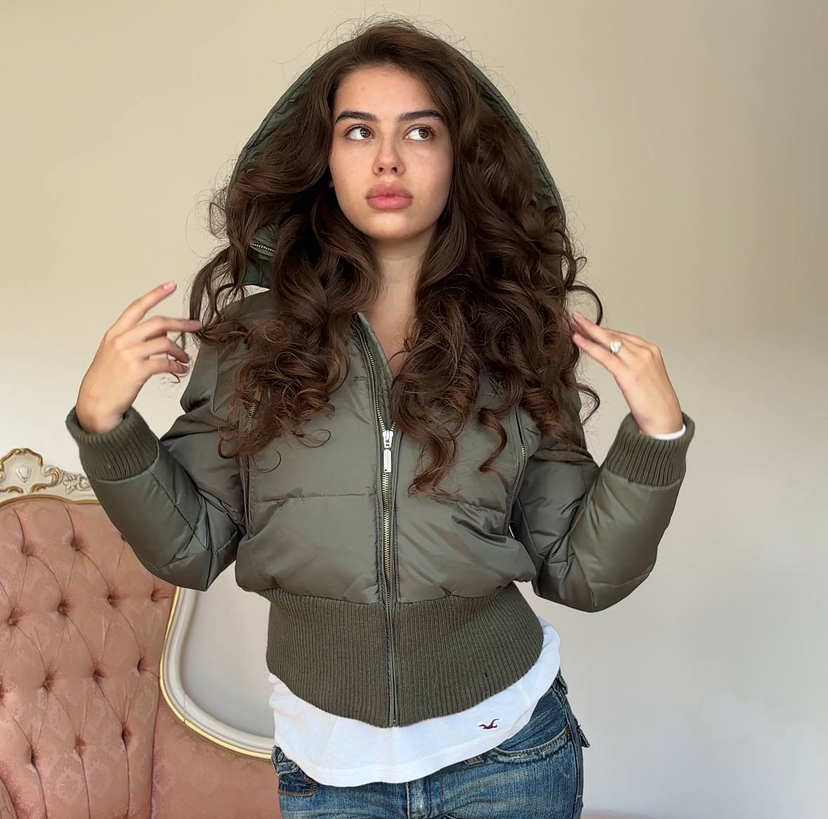 Vintage y2k puffer coat