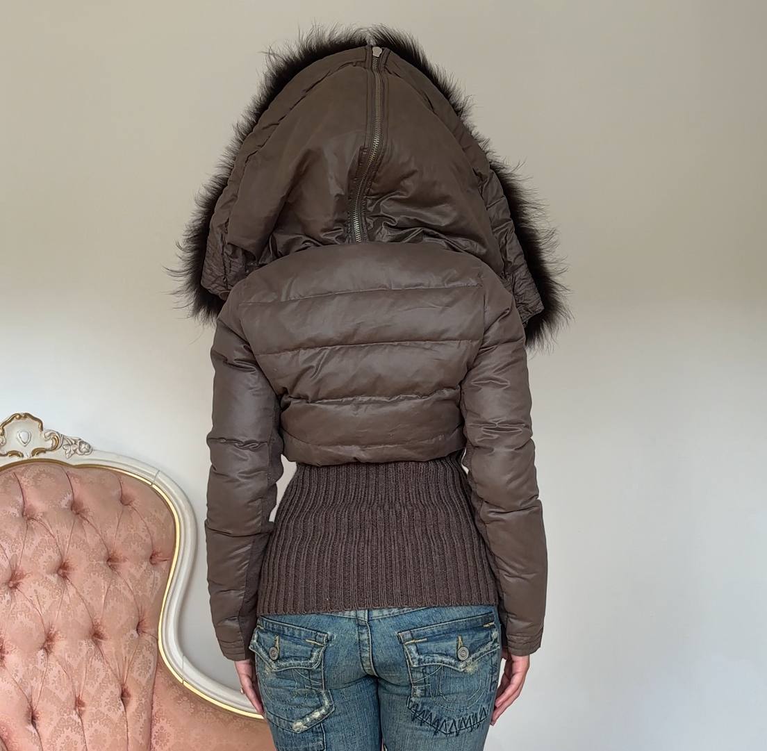 Pinko puffer coat zip-jacket