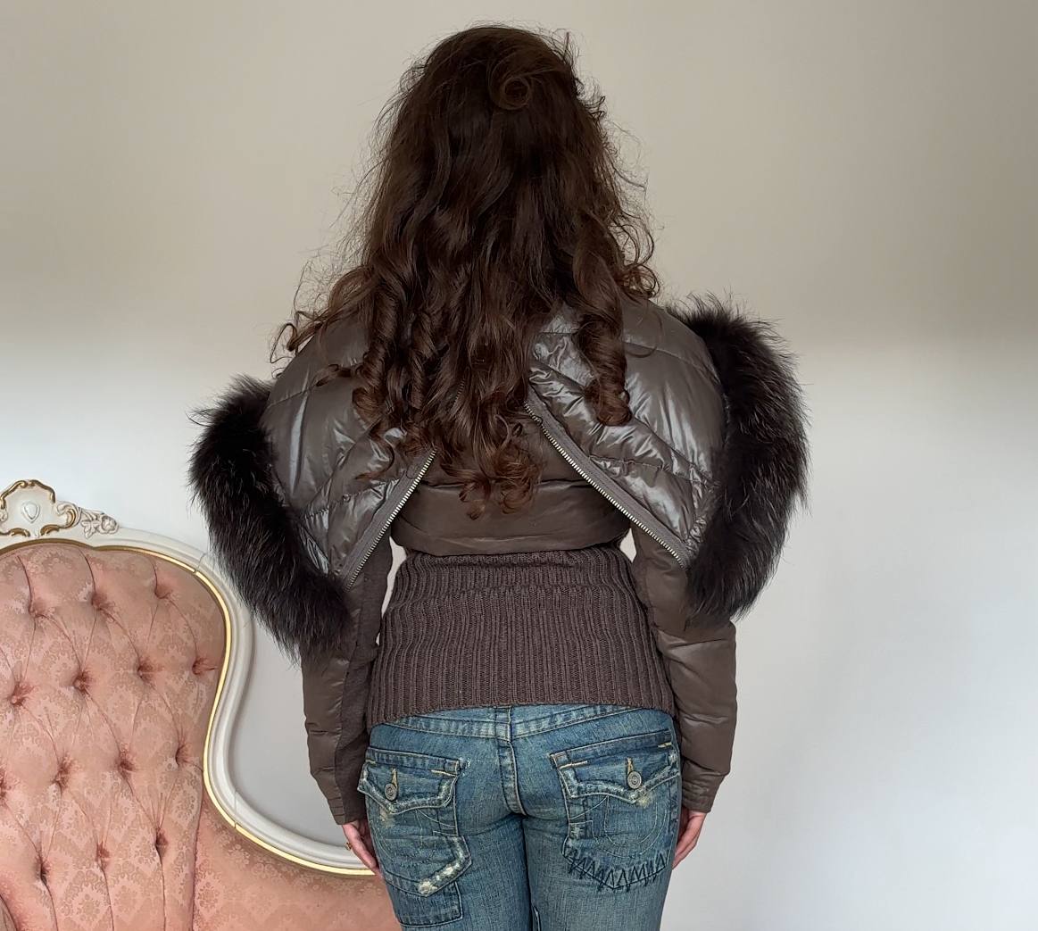 Pinko puffer coat zip-jacket