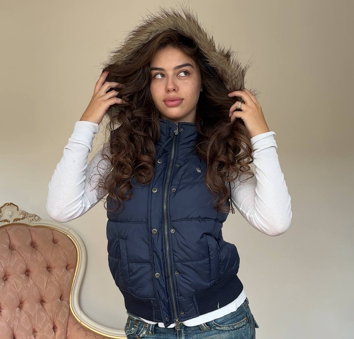 Abercrombie and Fitch sleeveless puffer