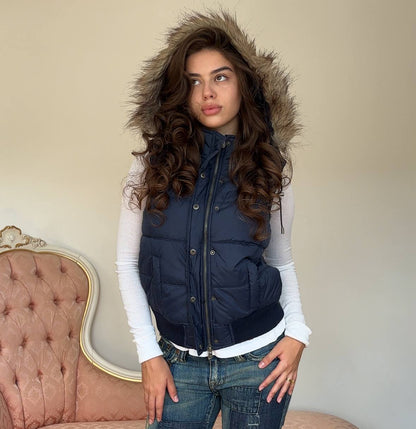 Abercrombie and Fitch sleeveless puffer