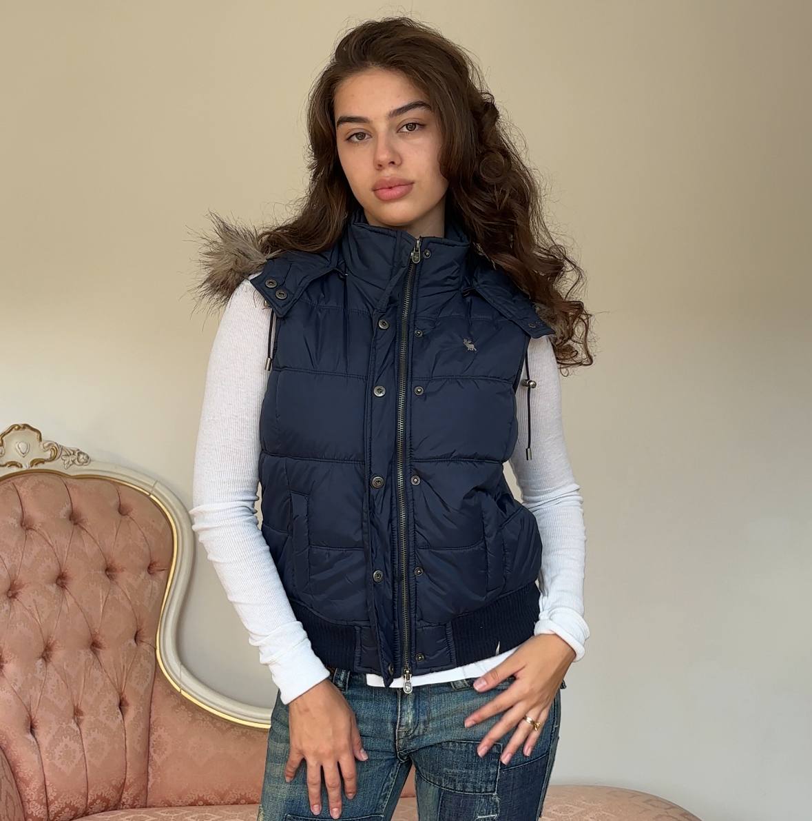 Abercrombie and Fitch sleeveless puffer