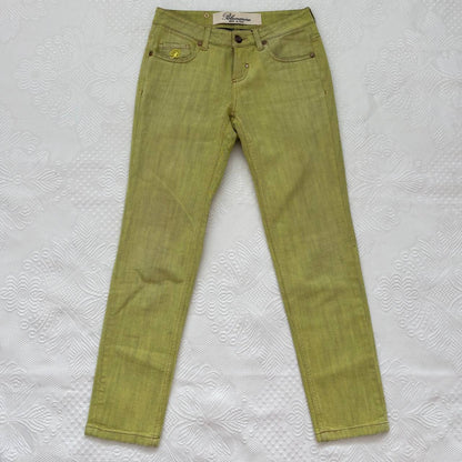 Blumarine green jeans low rise