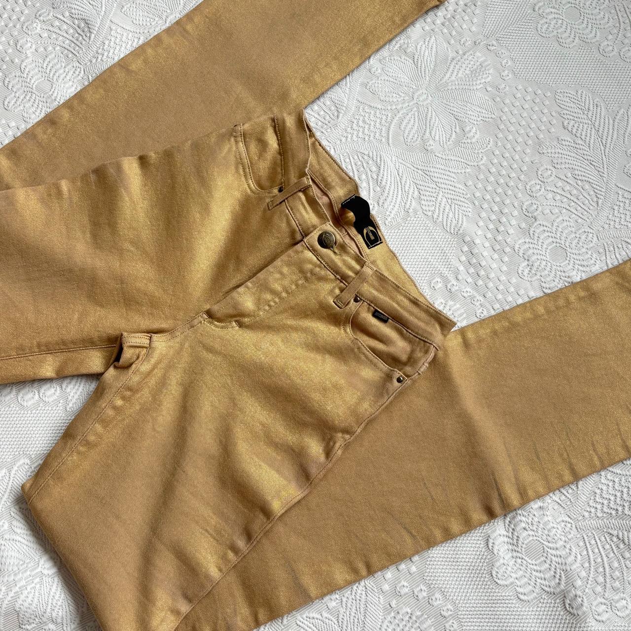 Roberto Cavalli golden skinny jeans