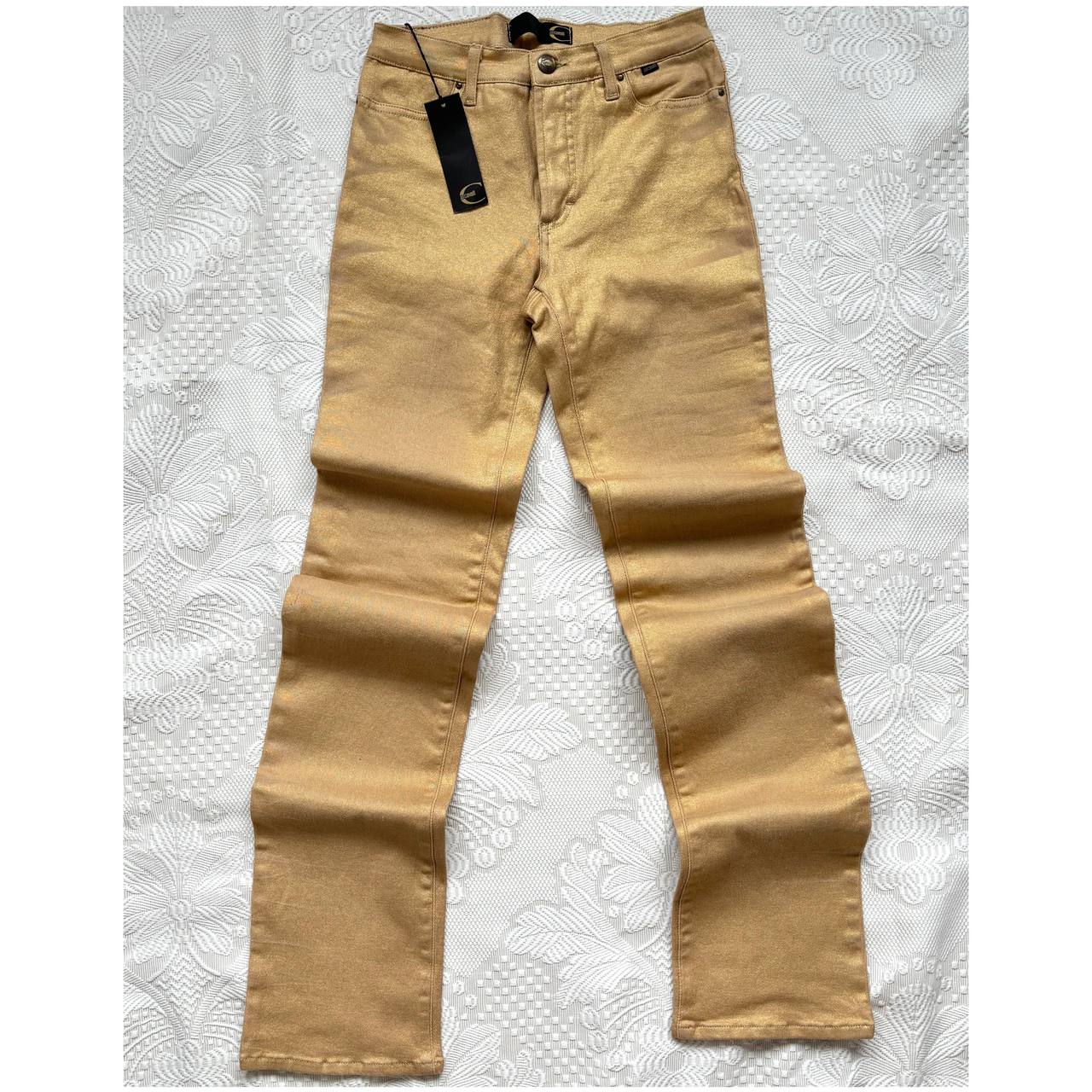 Roberto Cavalli golden skinny jeans