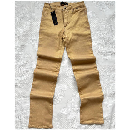 Roberto Cavalli golden skinny jeans