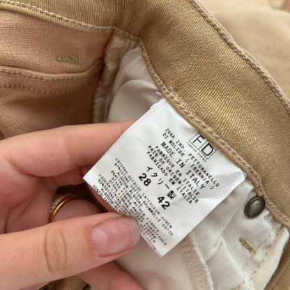 Roberto Cavalli golden skinny jeans