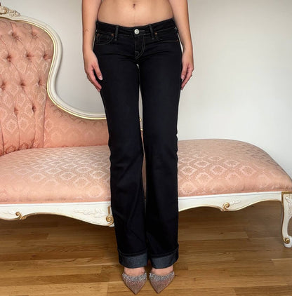 True Religion flared straight jeans