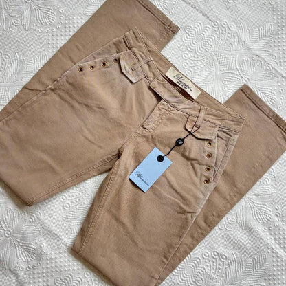 Blumarine straight jeans beige