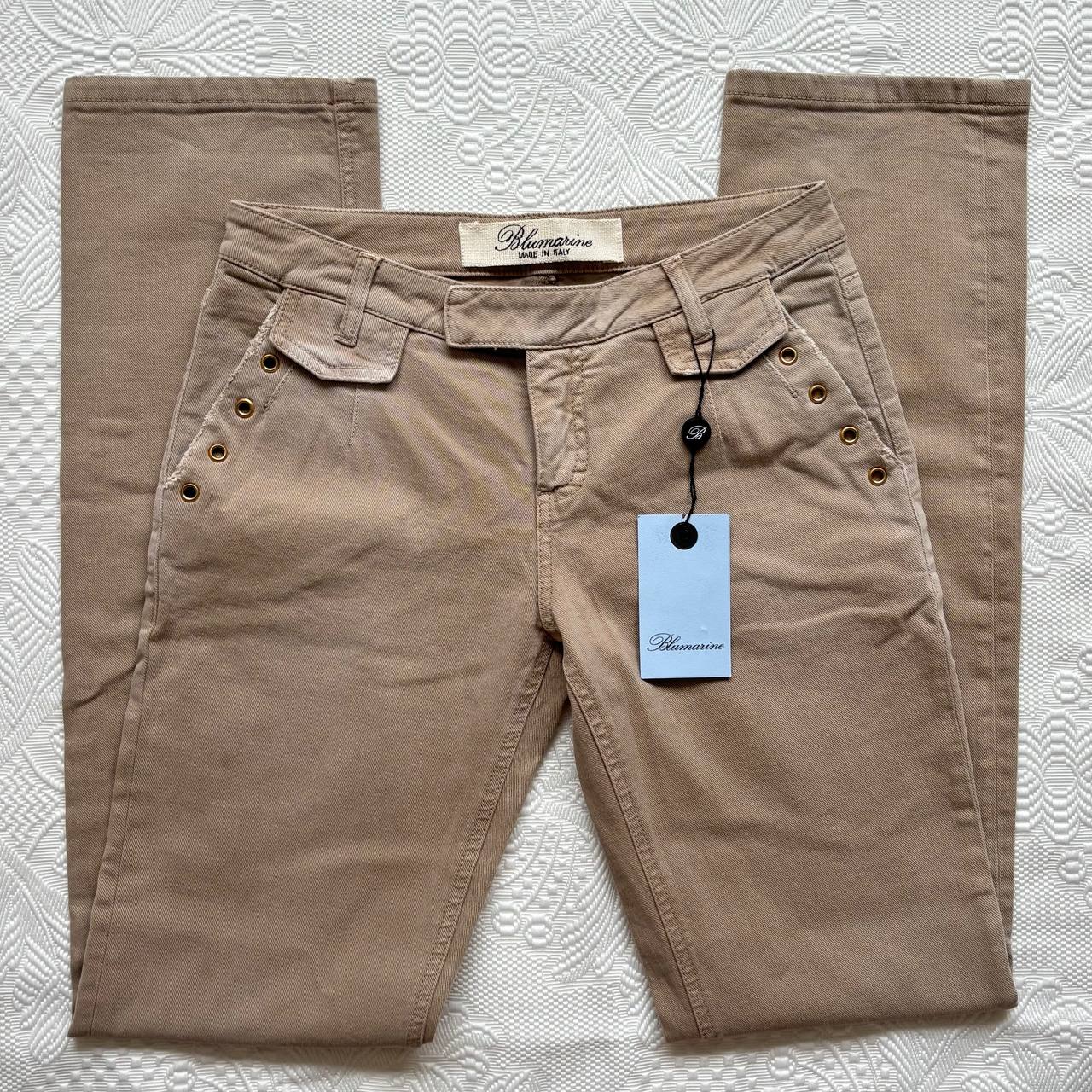 Blumarine straight jeans beige