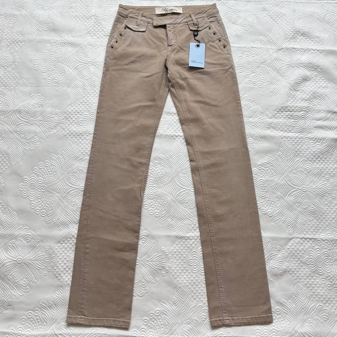 Blumarine straight jeans beige