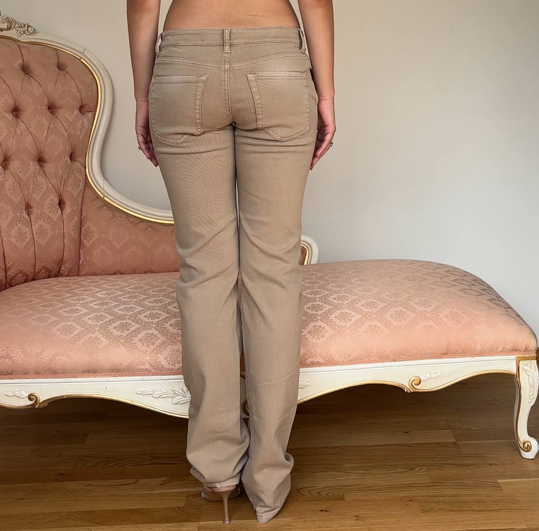 Blumarine straight jeans beige
