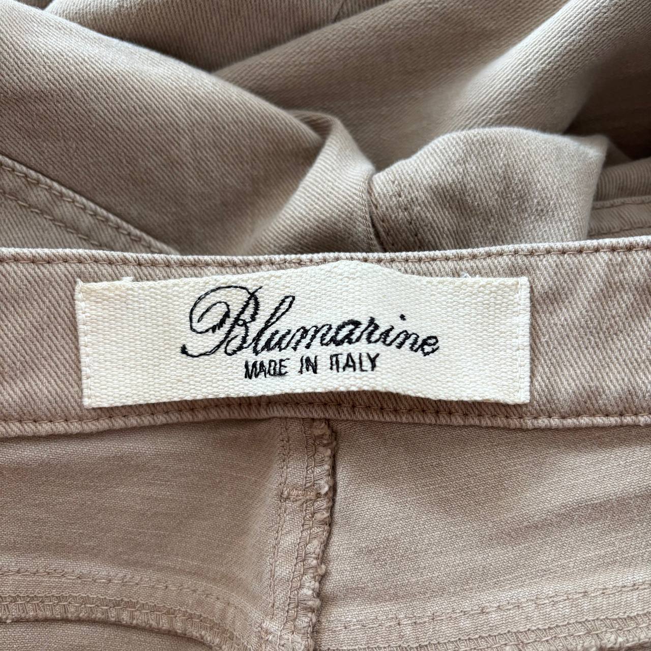 Blumarine straight jeans beige