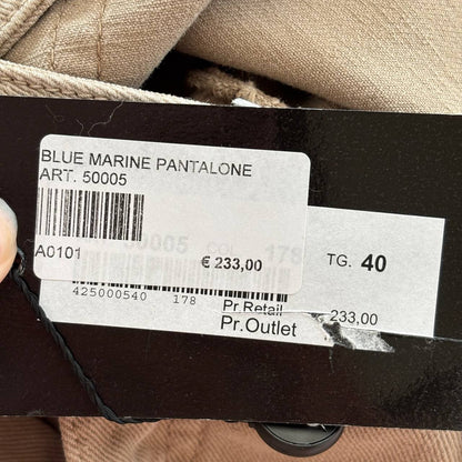 Blumarine straight jeans beige