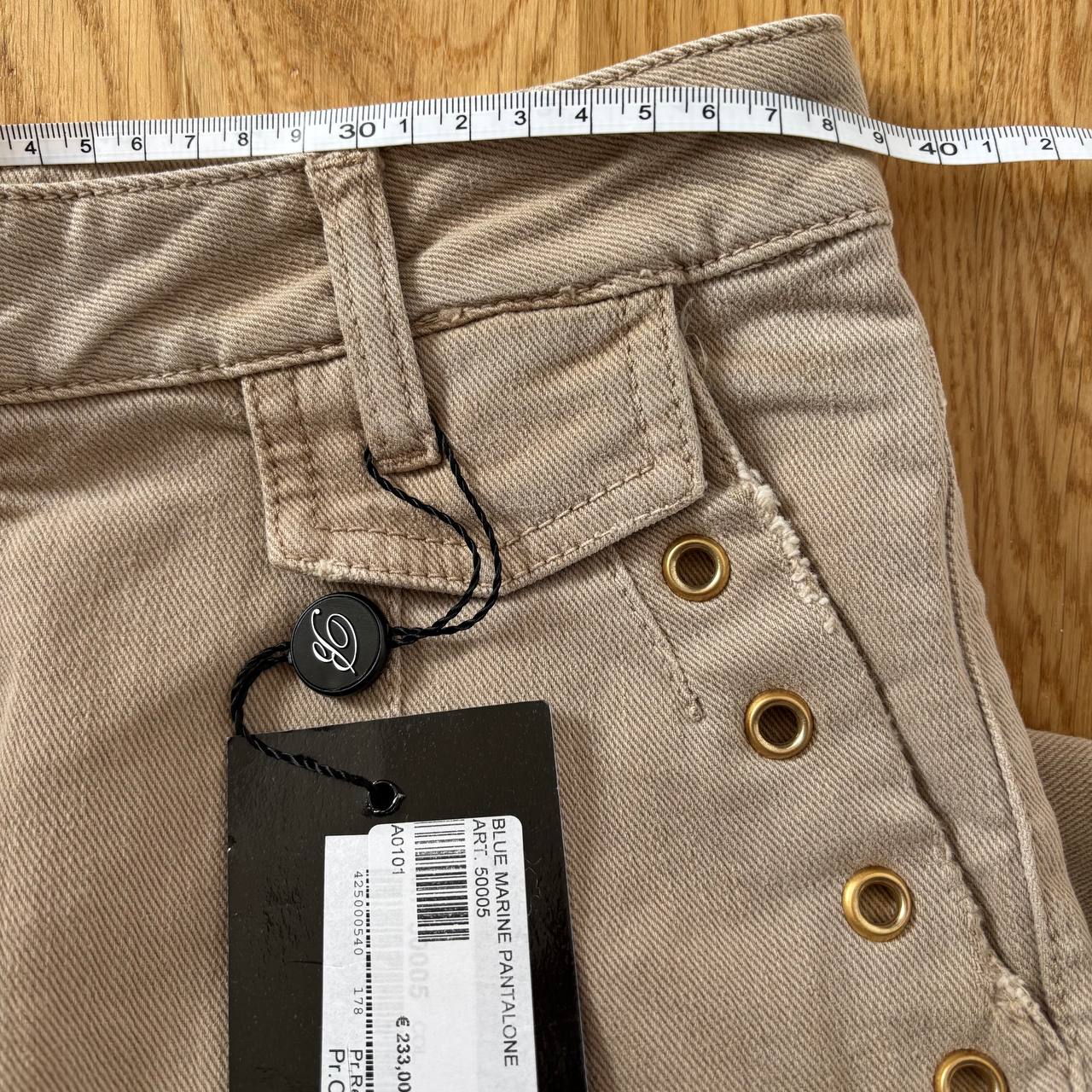 Blumarine straight jeans beige