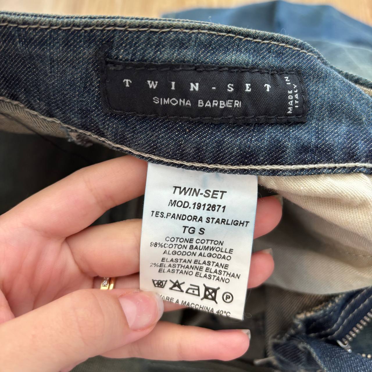 Twin Set flared jeans washed jeans