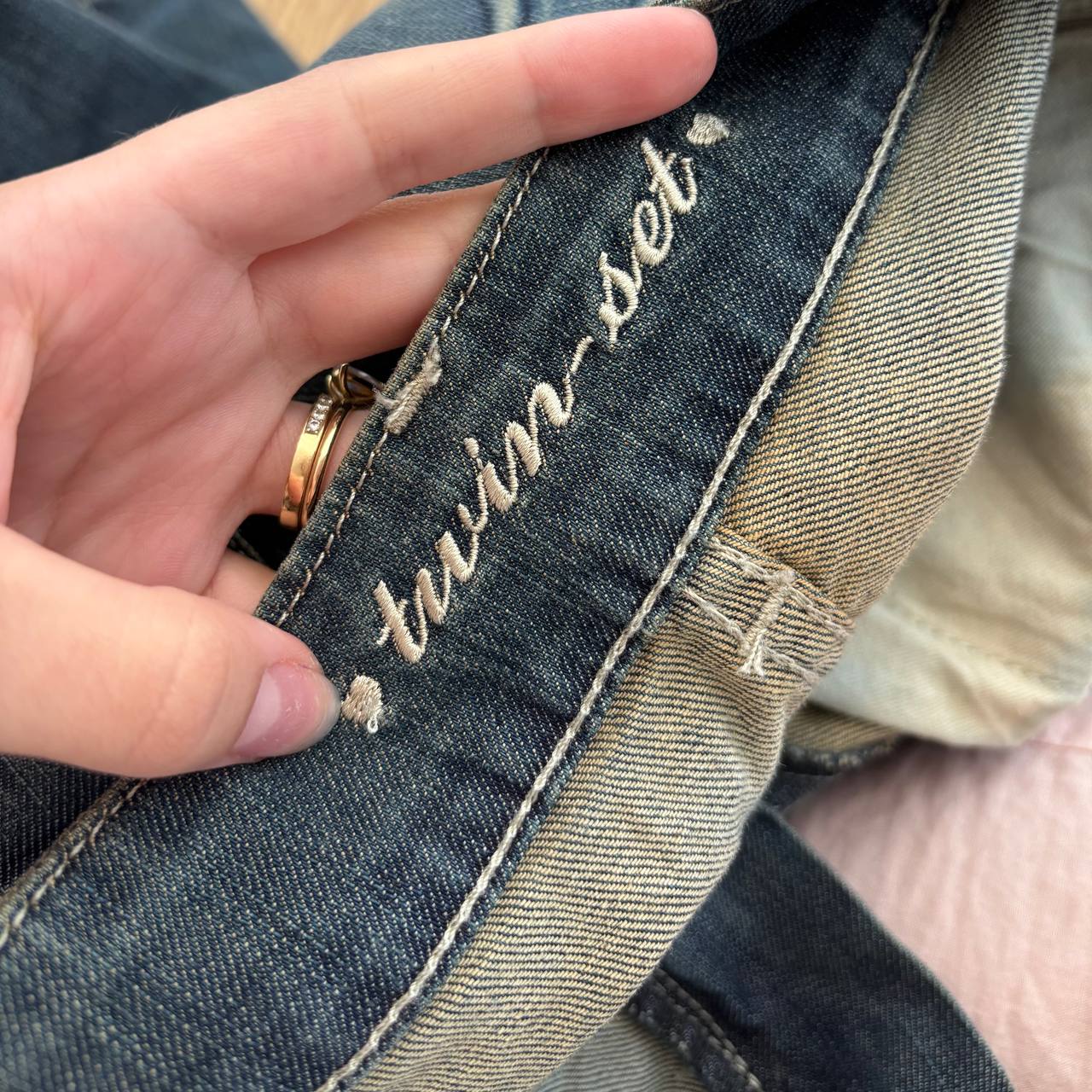 Twin Set flared jeans washed jeans