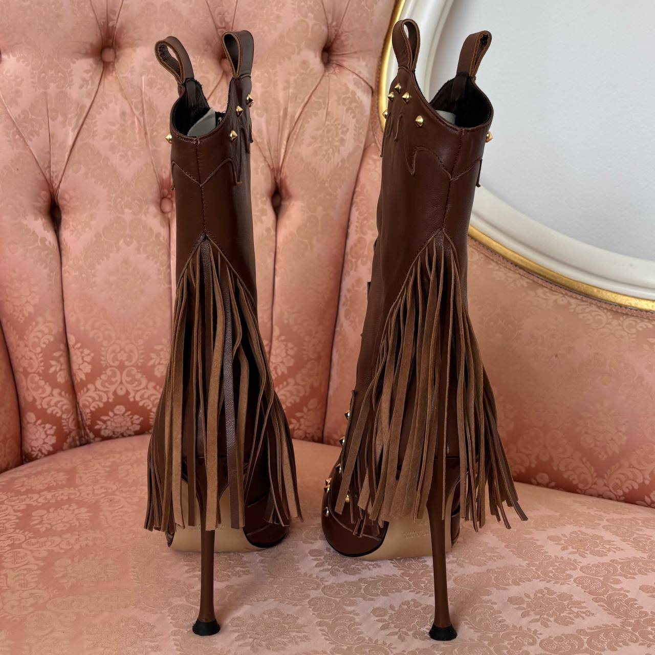 Italian luxury designer cowboy boots