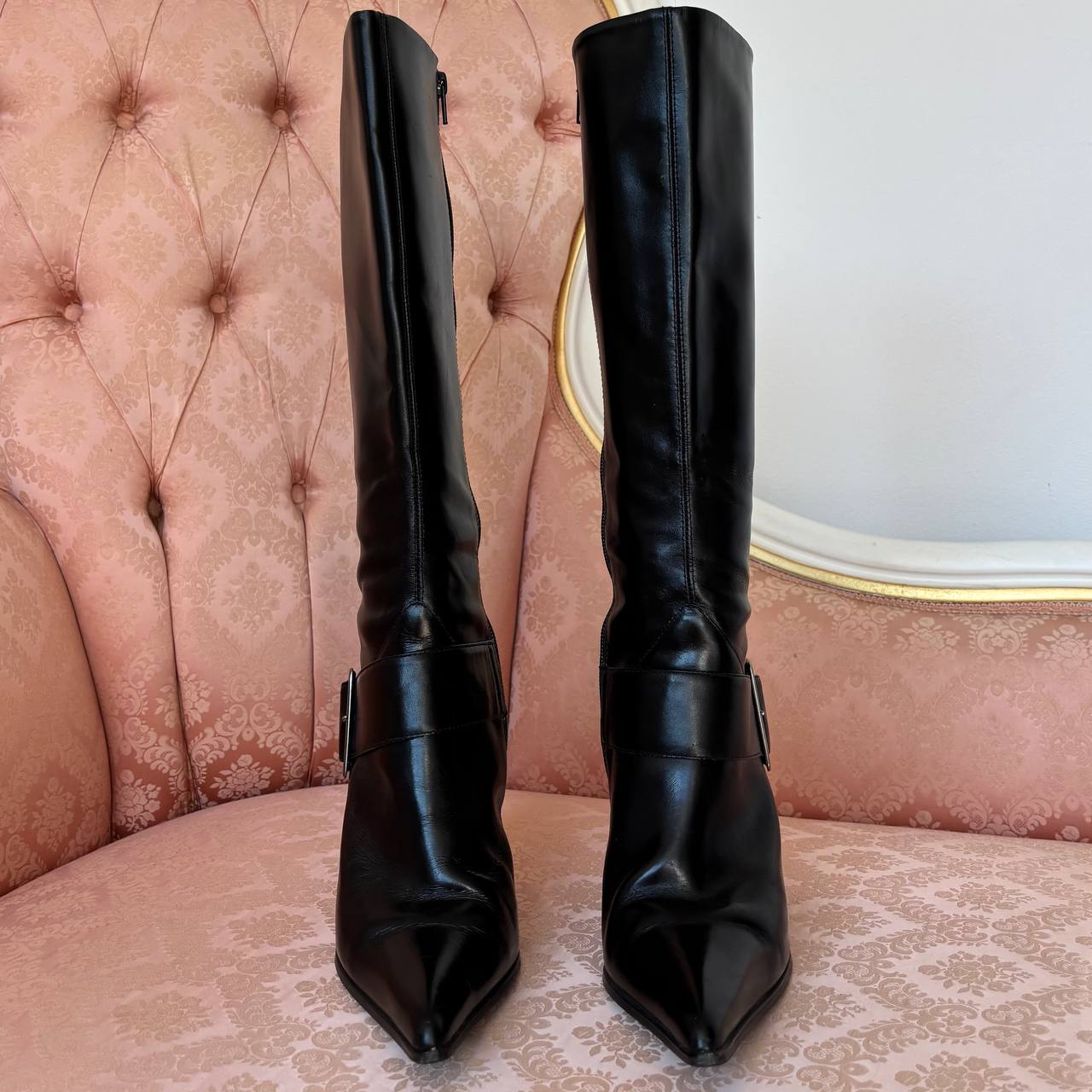 Faith boots stiletto pointed heels