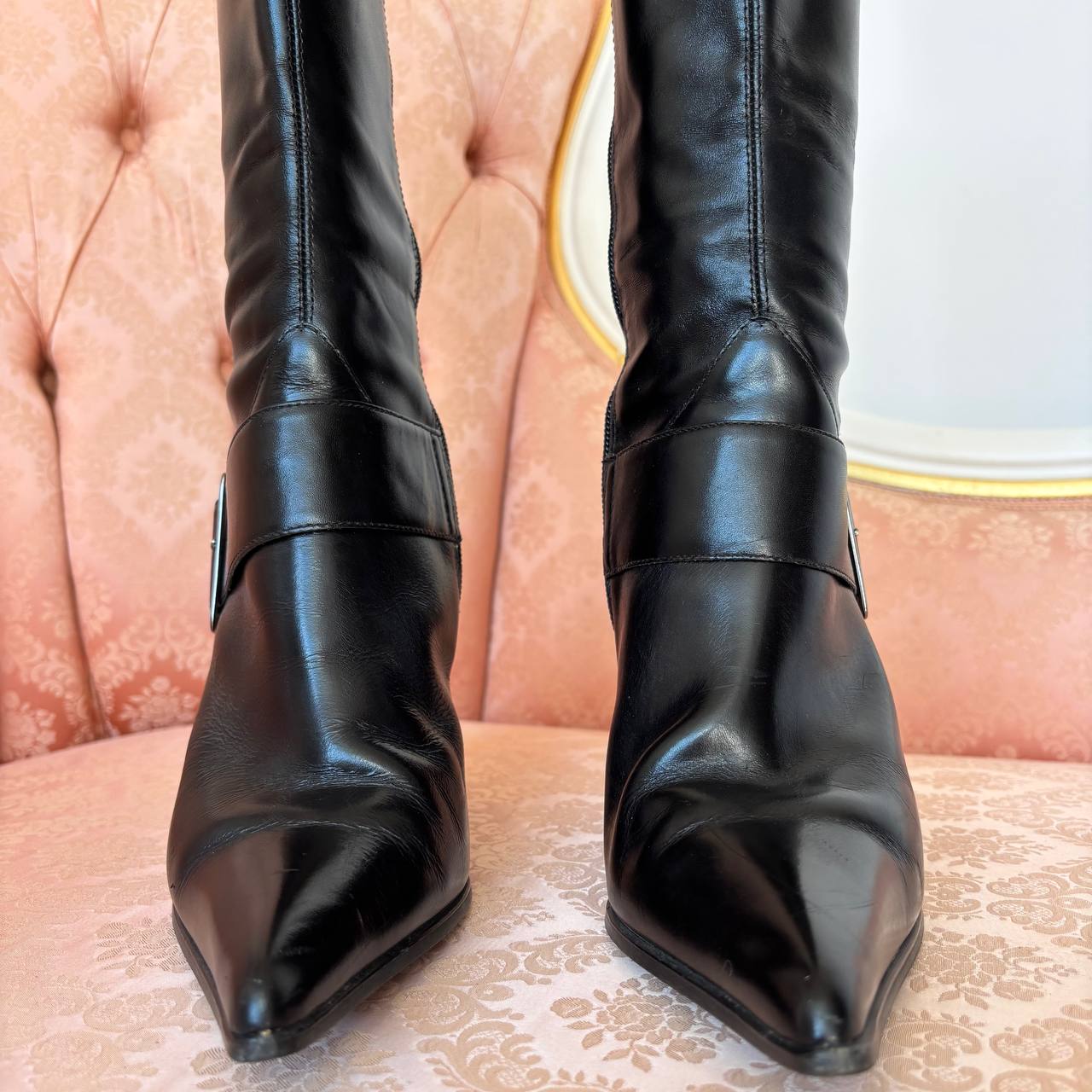 Faith boots stiletto pointed heels