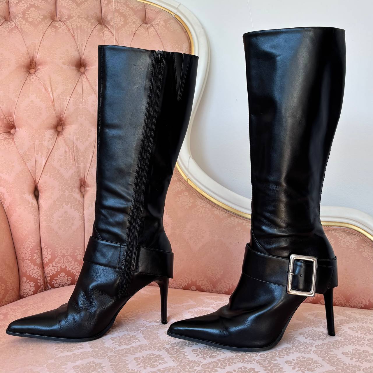Faith boots stiletto pointed heels