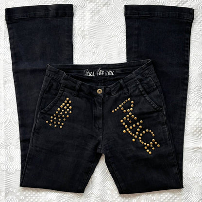 Vintage y2k flared jeans low rise