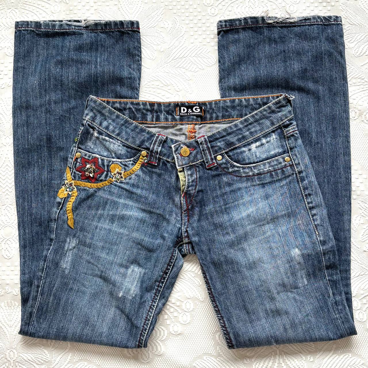 Dolce and Gabbana flared jeans low rise