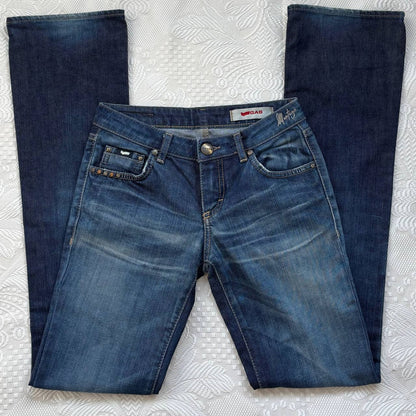 Gas straight flared jeans