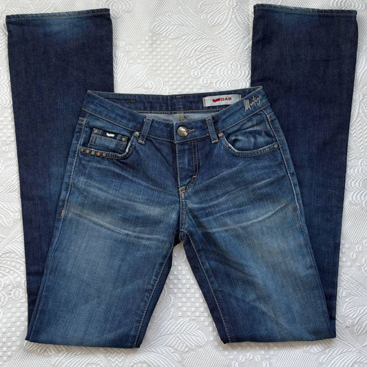 Gas straight flared jeans