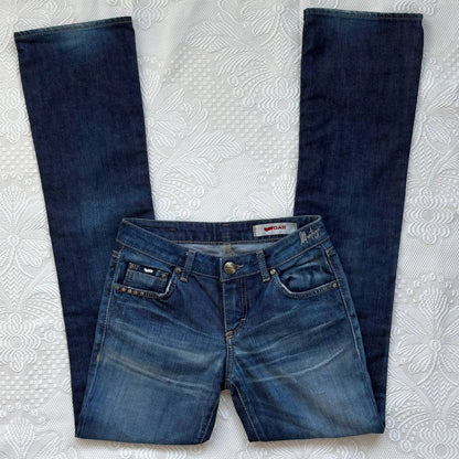 Gas straight flared jeans