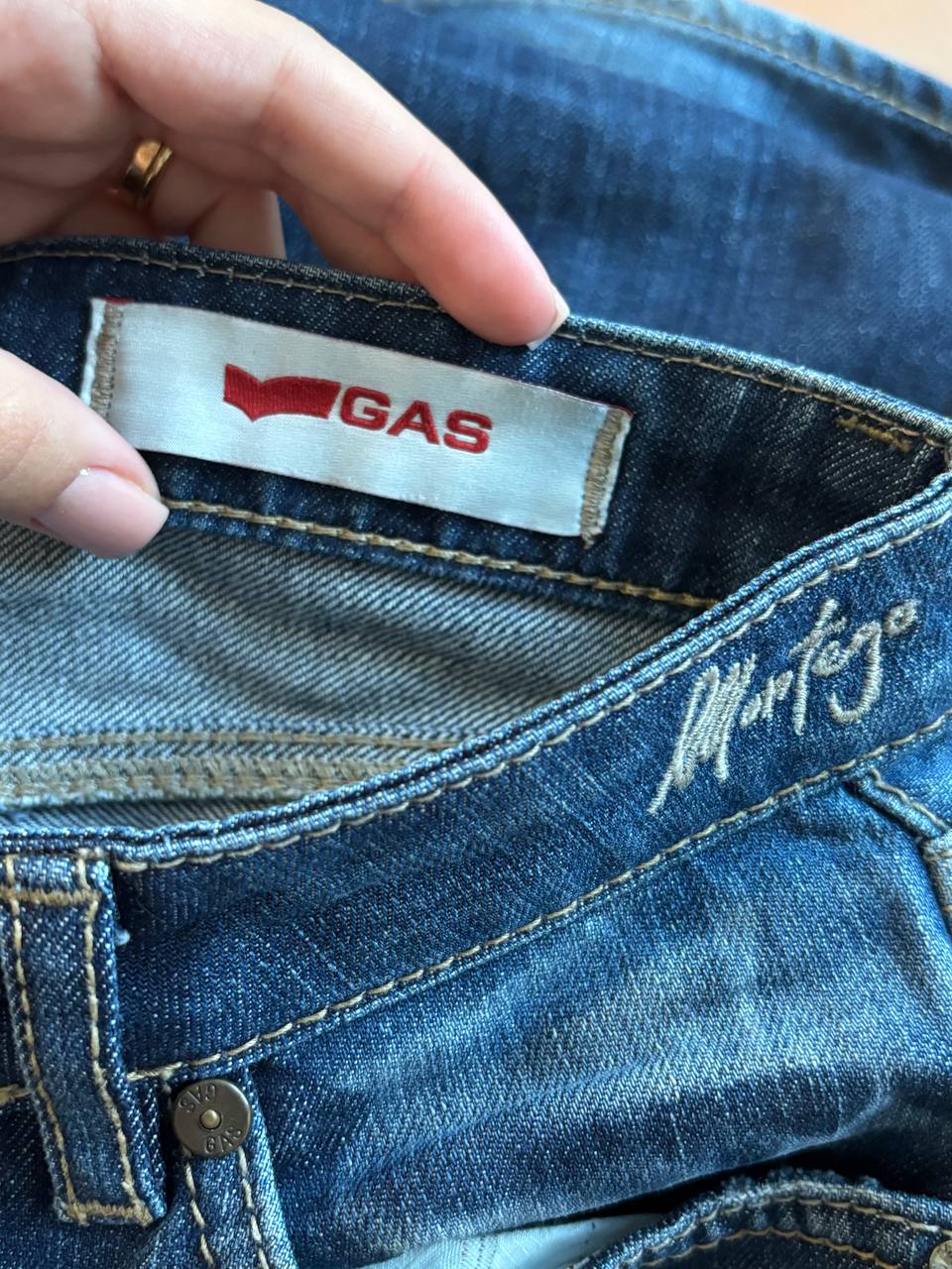 Gas straight flared jeans