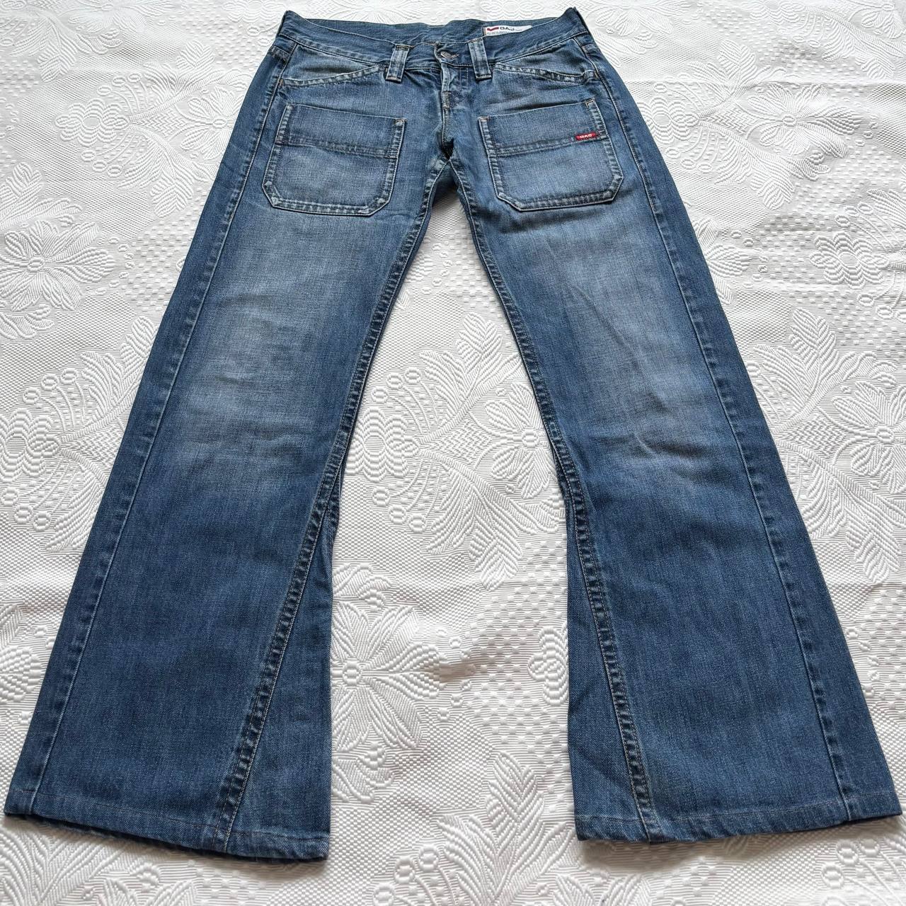Gas oversized cargo straight jeans