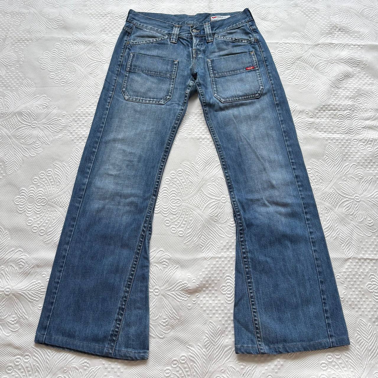 Gas oversized cargo straight jeans