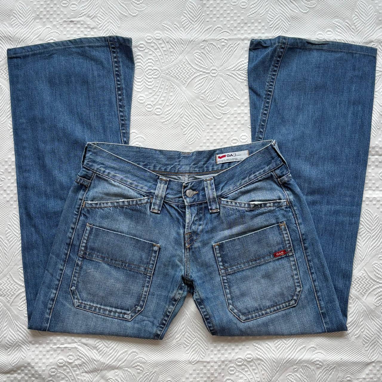 Gas oversized cargo straight jeans