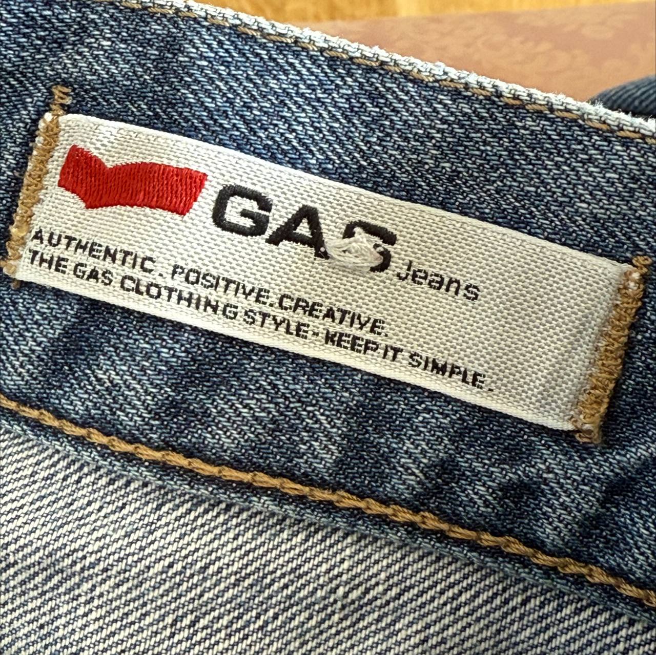 Gas oversized cargo straight jeans