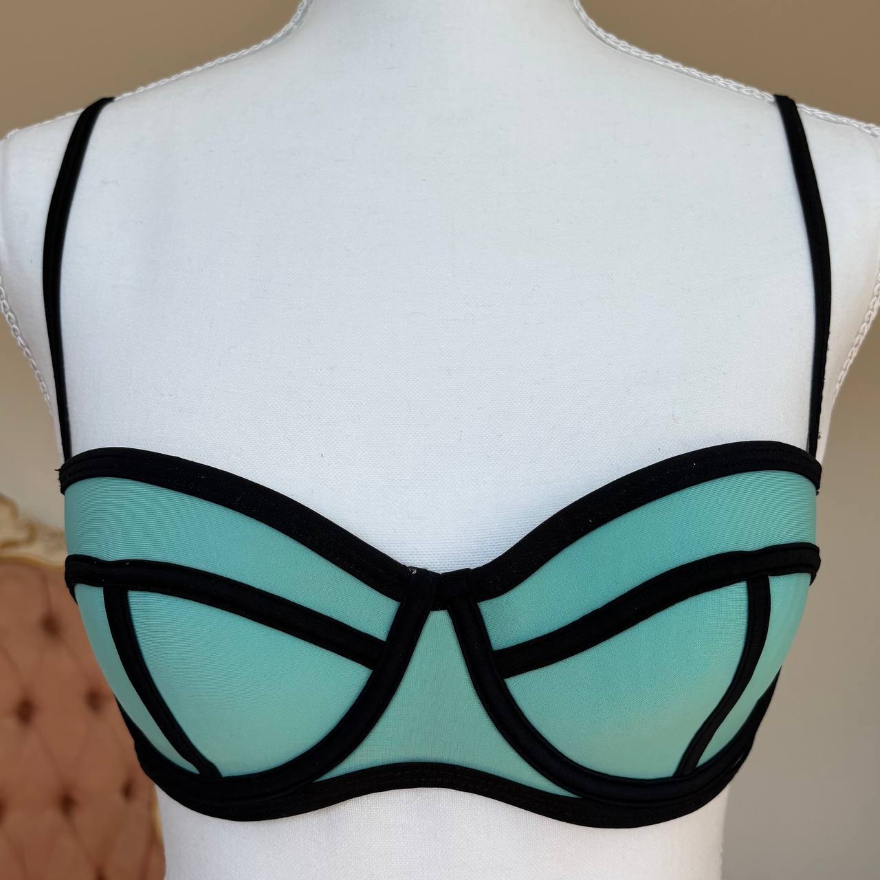 Triangl bikini swimsuit set mint blue