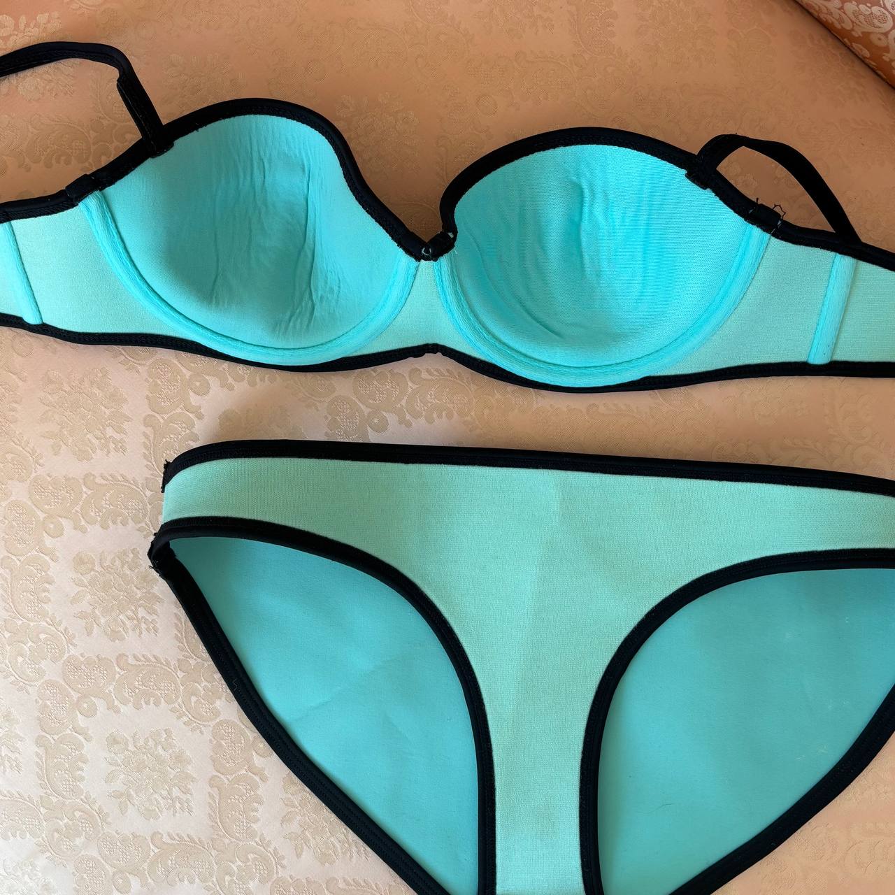 Triangl bikini swimsuit set mint blue
