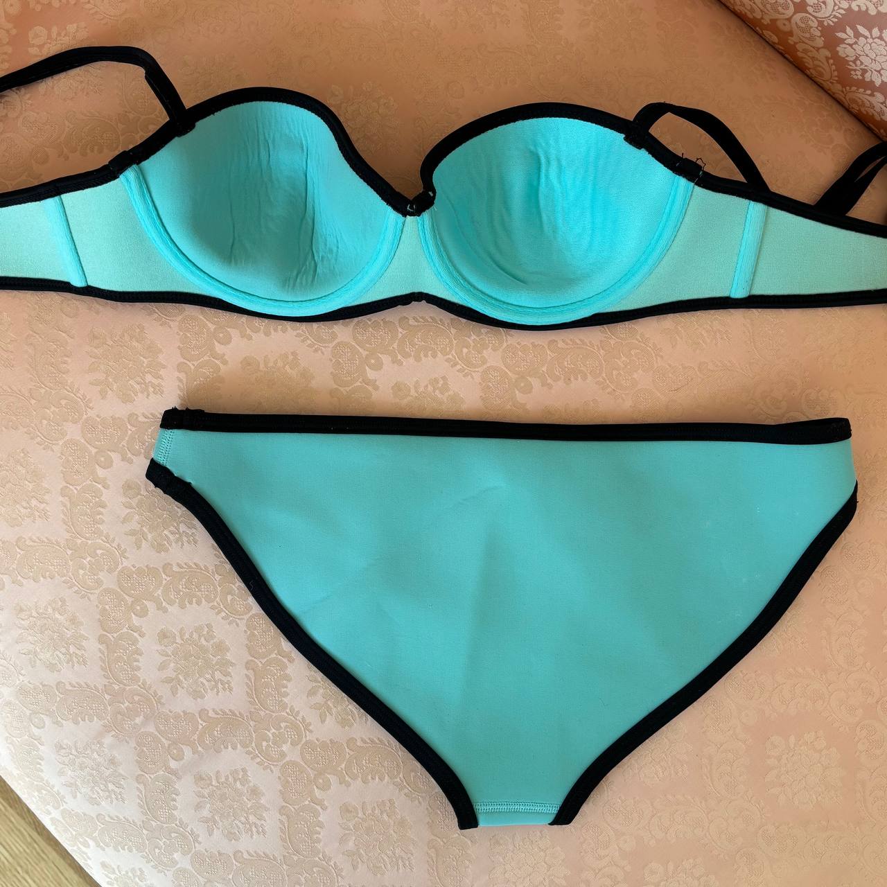 Triangl bikini swimsuit set mint blue