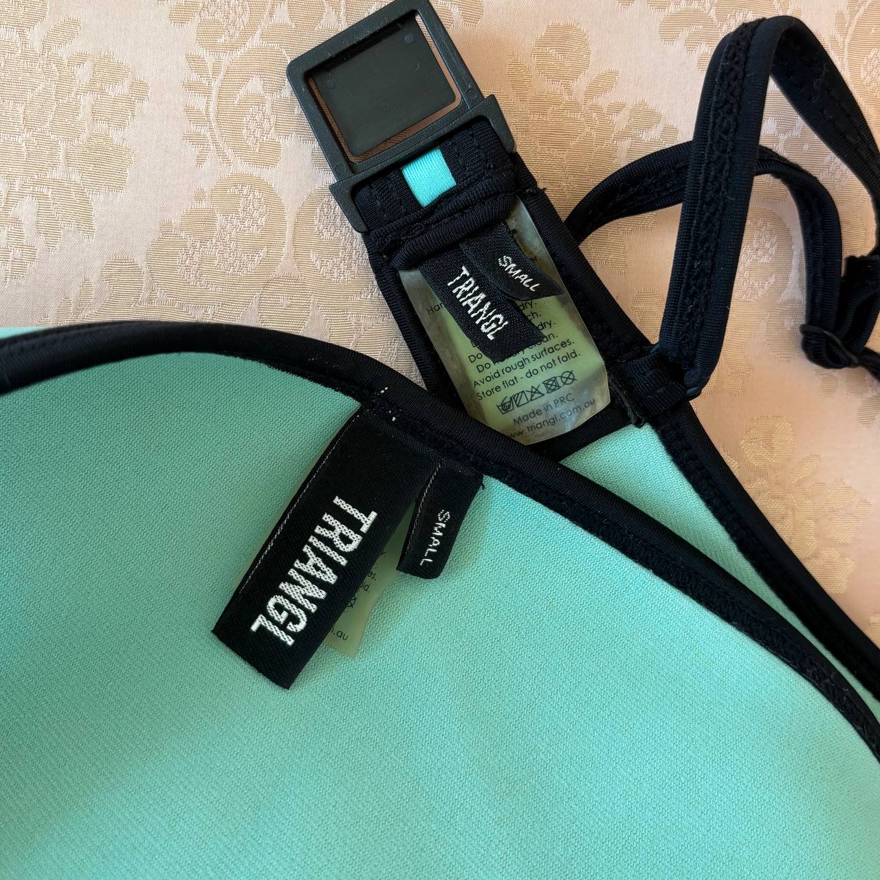 Triangl bikini swimsuit set mint blue