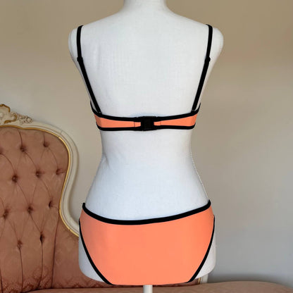 Triangl bikini swimsuit set orange