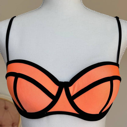 Triangl bikini swimsuit set orange
