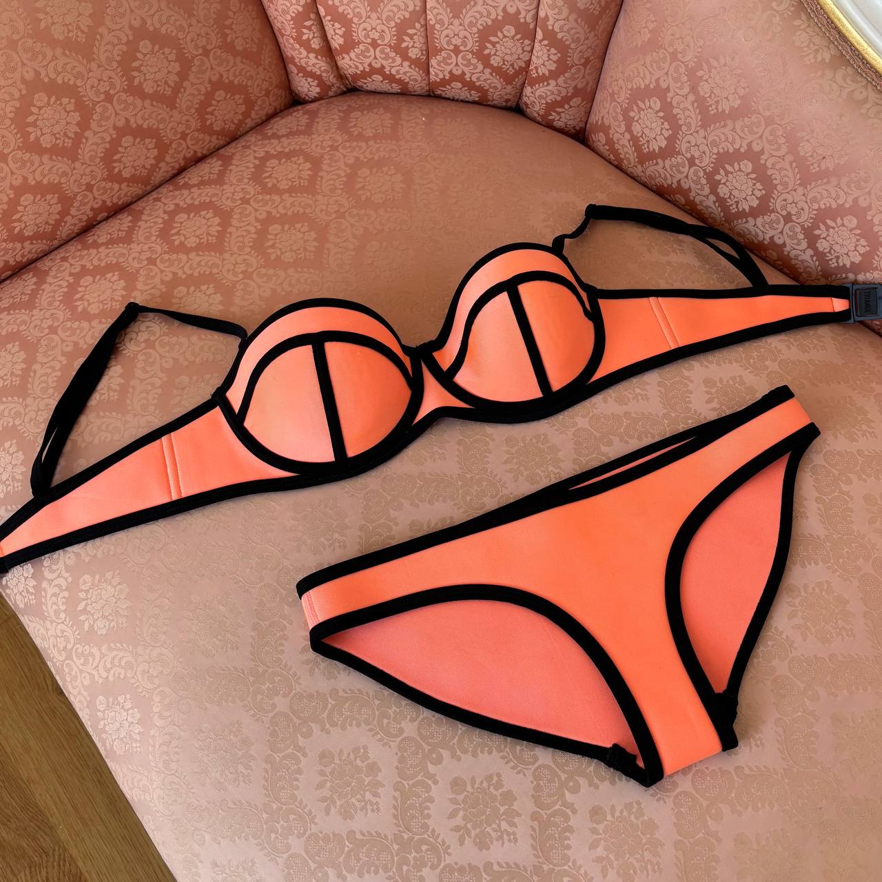 Triangl bikini swimsuit set orange
