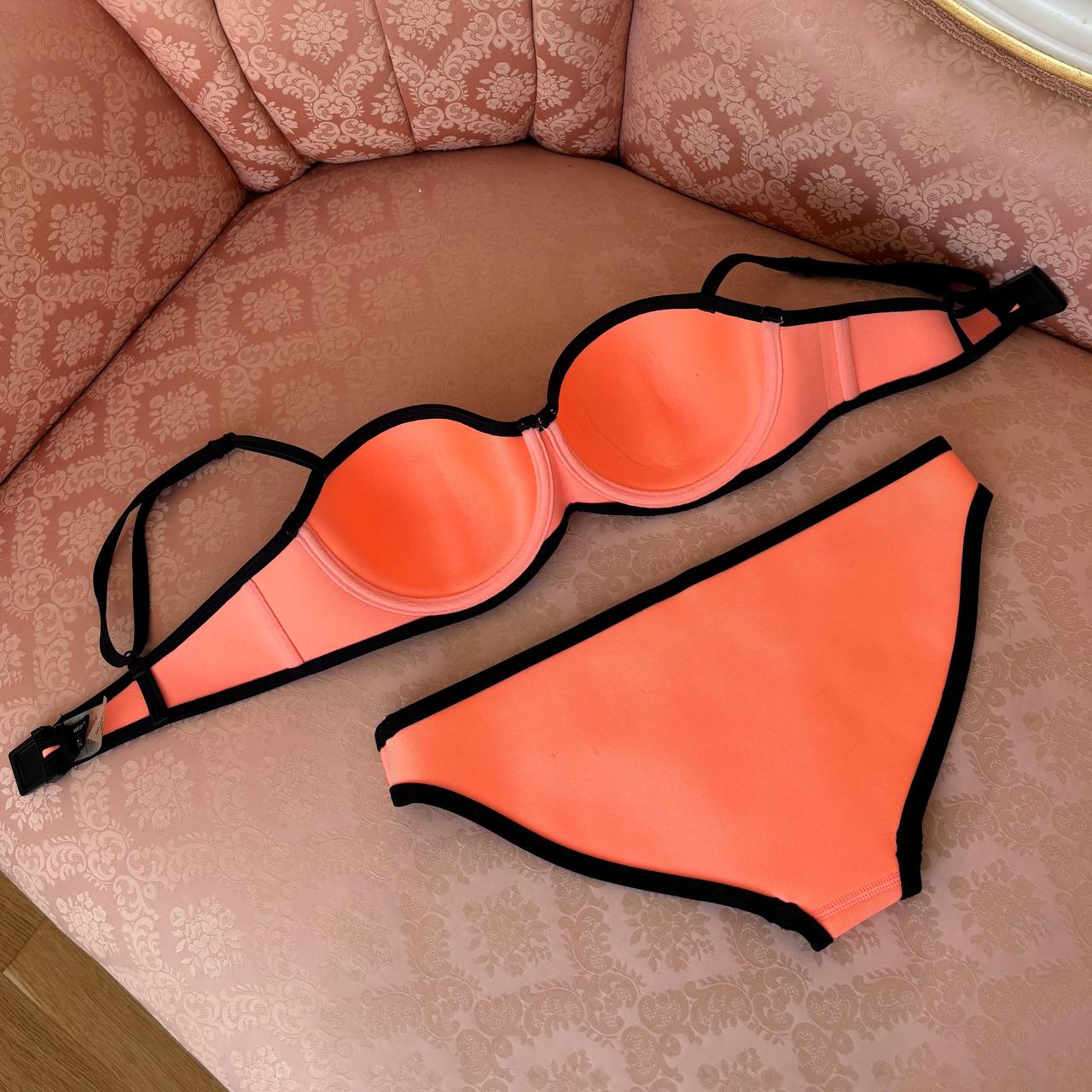 Triangl bikini swimsuit set orange